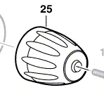 Mandrin à serrage rapide réf. 2 608 572 197 BOSCH